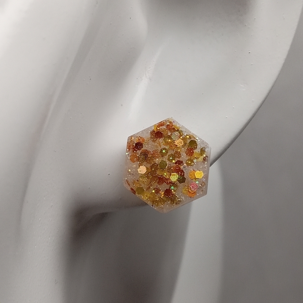 5/$25 Hand Crafted Elegant Gold Drop Earrings